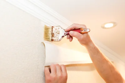 Pose de papier peint à Champhol — revêtements muraux et toiles de verre